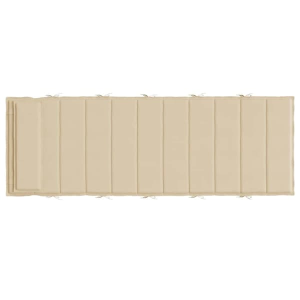 vidaXL Dyna till solsäng beige 180x60x3 cm oxfordtyg