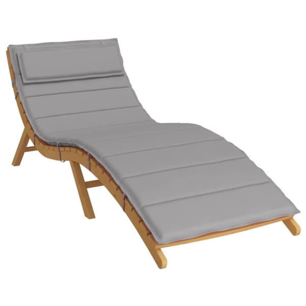 vidaXL Dyna till solsäng grå 180x60x3 cm oxfordtyg