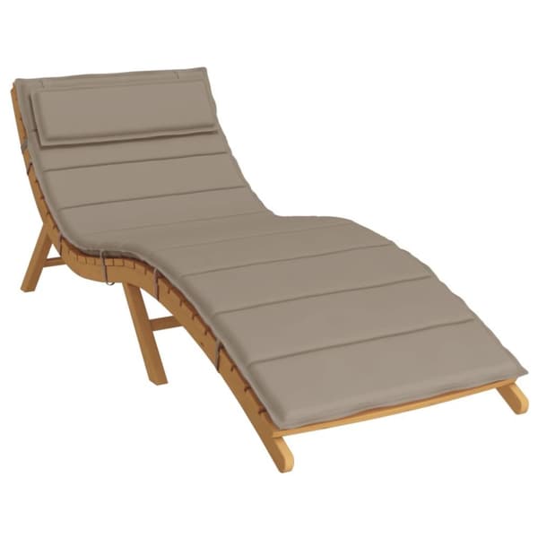 vidaXL Dyna till solsäng taupe 180x60x3 cm oxfordtyg