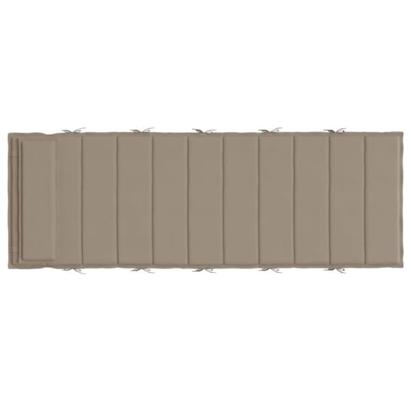 vidaXL Dyna till solsäng taupe 180x60x3 cm oxfordtyg