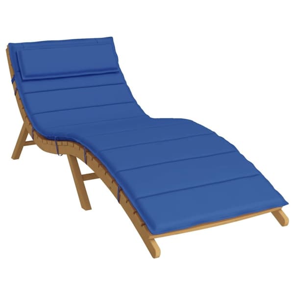 vidaXL Dyna till solsäng kungsblå 180x60x3 cm oxfordtyg