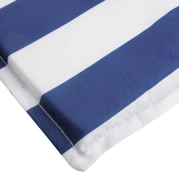 vidaXL Dyna till solsäng blå&vit randig 180x60x3 cm oxfordtyg