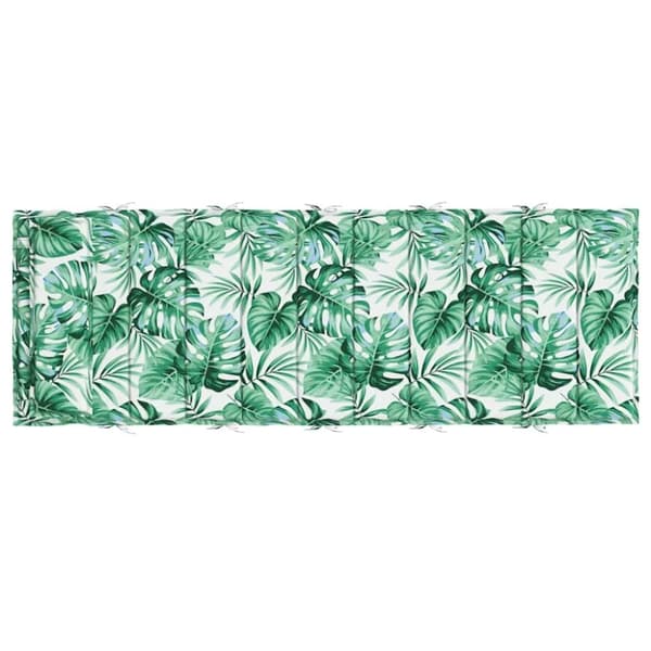 vidaXL hynde til liggestol 180x60x3 cm oxfordstof bladmønster