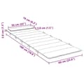 Miniatyrbillede 10 af 10: vidaXL hynde til liggestol 180x60x3 cm oxfordstof bladmønster
