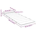 Miniatyrbillede 10 af 10: vidaXL hynde til liggestol 180x60x3 cm oxfordstof striber blå og hvid