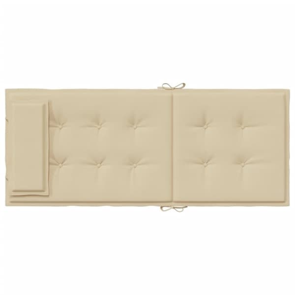 vidaXL stolehynder m. høj ryg 2 stk. oxfordstof beige