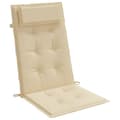 Miniatyrbillede 3 af 9: vidaXL stolehynder m. høj ryg 6 stk. oxfordstof beige
