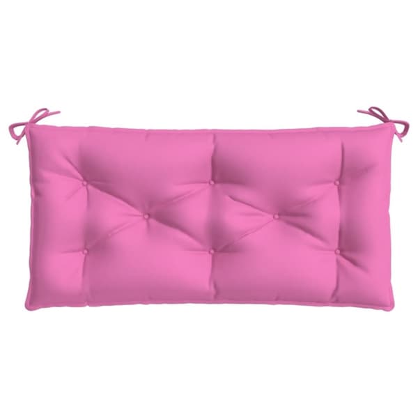 vidaXL hynder til havebænk 2 stk. 2 stk. 100x50x7 cm stof pink