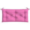 Miniatyrbillede 6 af 8: vidaXL hynder til havebænk 2 stk. 2 stk. 100x50x7 cm stof pink