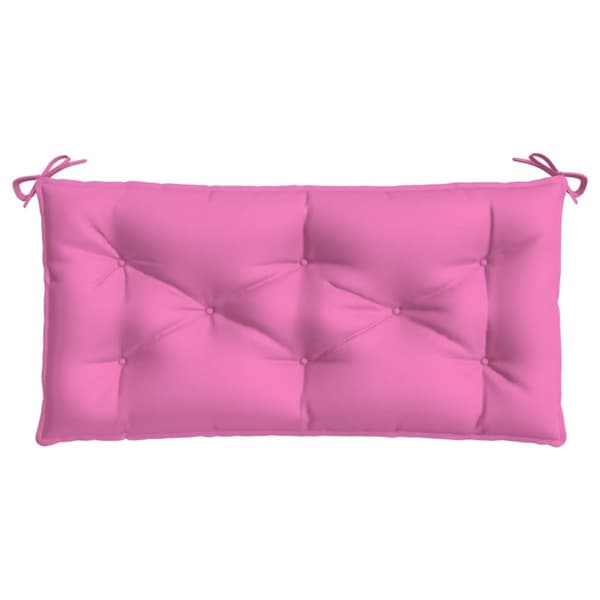 vidaXL hynder til havebænk 2 stk. 2 stk. 100x50x7 cm stof pink