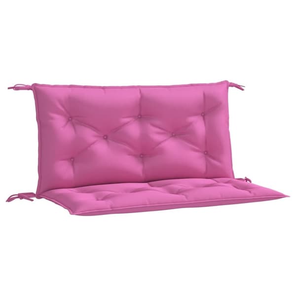 vidaXL hynder til havebænk 2 stk. 2 stk. 100x50x7 cm stof pink