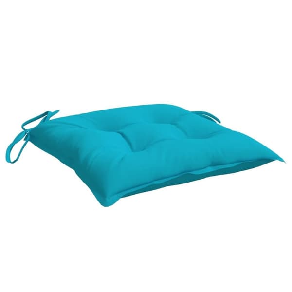 vidaXL stolehynder 4 stk. 40x40x7 cm stof turkis