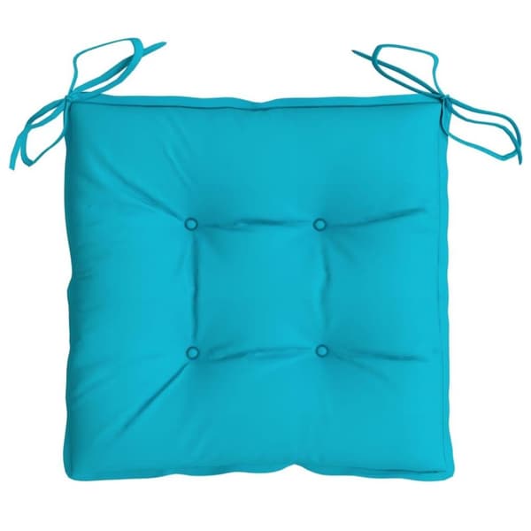 vidaXL stolehynder 4 stk. 40x40x7 cm stof turkis