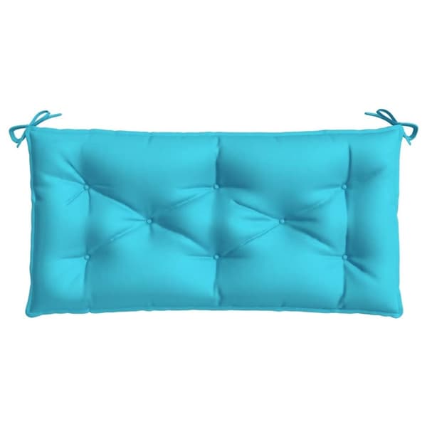 vidaXL hynder til havebænk 2 stk. 2 stk. 100x50x7 cm stof turkis