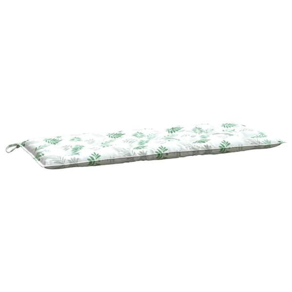 vidaXL hynder til havebænk 2 stk 120x50x7 cm stof bladmønster