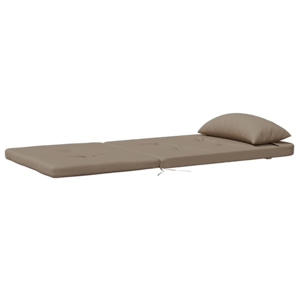 vidaXL Solstolsdynor 2 st taupe oxfordtyg