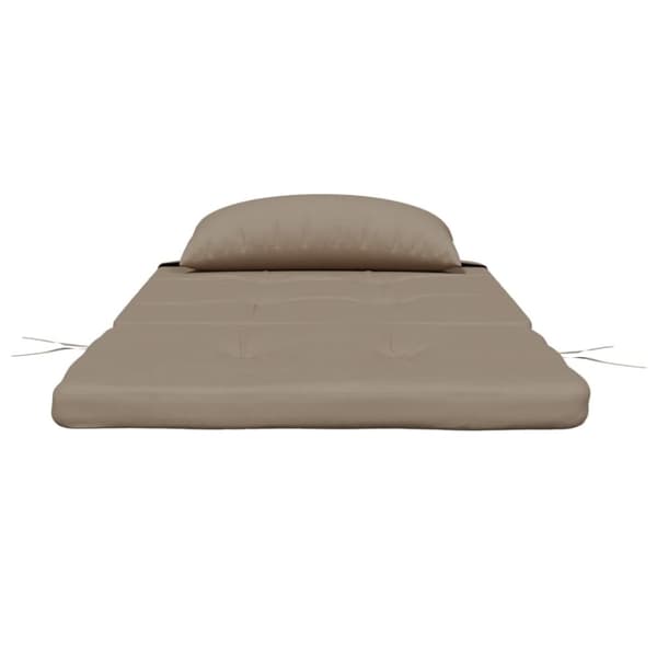 vidaXL Solstolsdynor 2 st taupe oxfordtyg