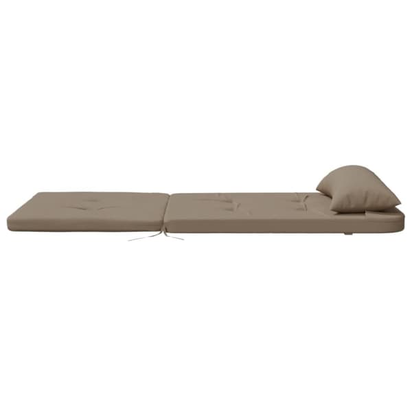 vidaXL Solstolsdynor 2 st taupe oxfordtyg