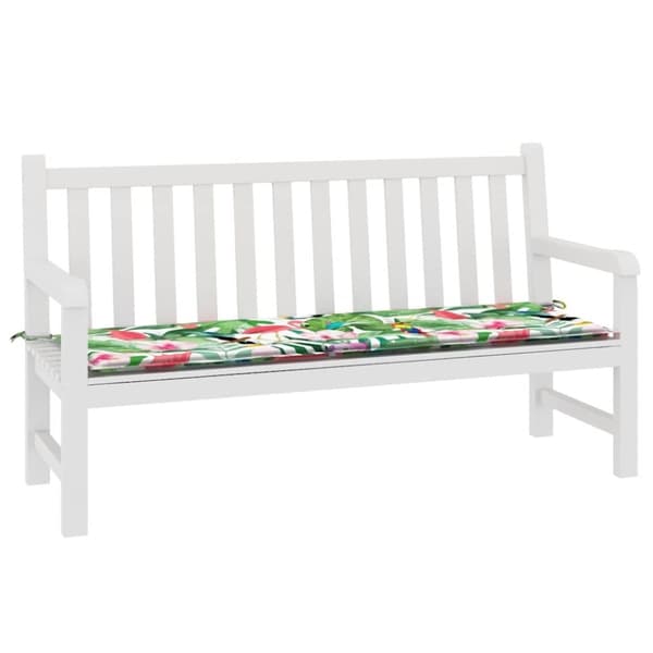 vidaXL Bänkdyna för trädgården flerfärgad 150x50x3 cm oxfordtyg