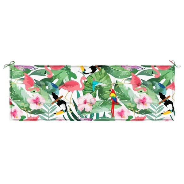 vidaXL Bänkdyna för trädgården flerfärgad 150x50x3 cm oxfordtyg
