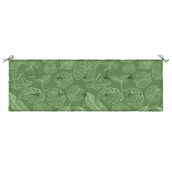 vidaXL hynde til havebænk 150x50x3 cm oxfordstof bladmønster