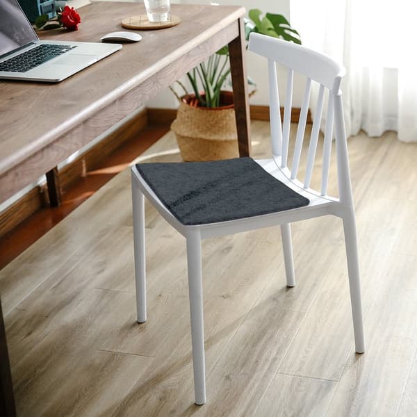 Sittdyna utomhusstolsdyna 35x35 cm filt - sittdyna för stol, trädgårdsstol eller bänkstolsdynor bänkdyna bänkdyna filtdyna fyrkantig mörkgrå