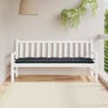 Miniatyrbillede 1 af 7: vidaXL hynde til havebænk 180x50x7 cm oxfordstof ternet sort