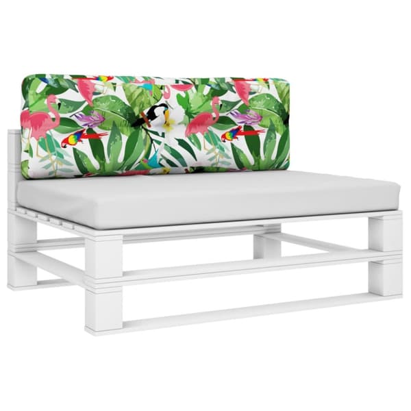 vidaXL pallehynde 120x40x12 cm stof flerfarvet