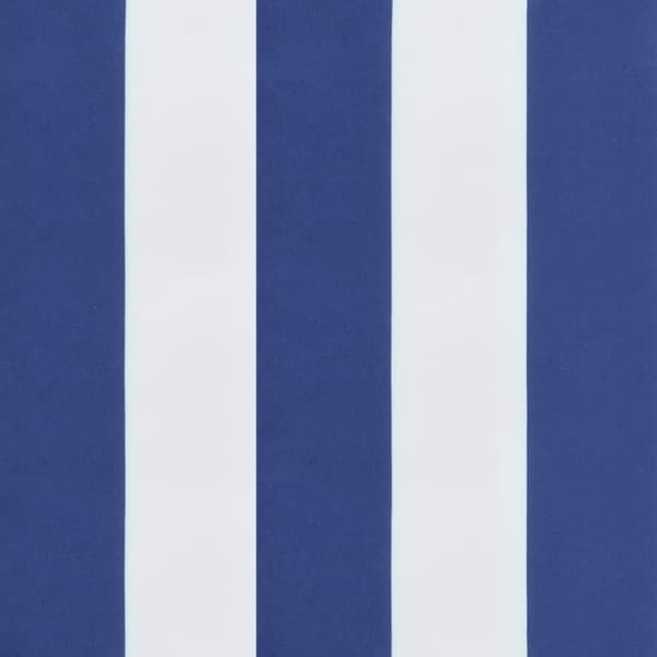 vidaXL stolehynder 2 stk. 50x50x7 cm oxfordstof striber blå og hvid