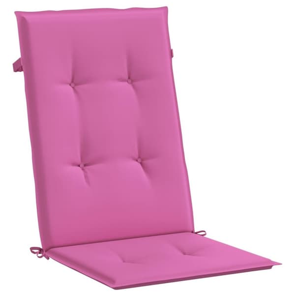 vidaXL Stolsdynor 2 st rosa 120x50x3 cm tyg