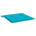 Miniatyrbillede 6 af 10: vidaXL hynder til havestol 2 stk. 40x40x3 cm stof turkis