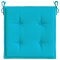 Miniatyrbillede 7 af 10: vidaXL hynder til havestol 2 stk. 40x40x3 cm stof turkis