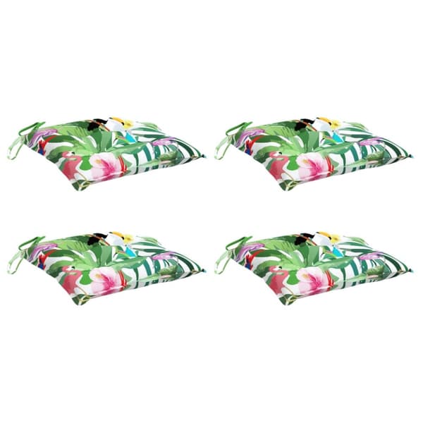 vidaXL stolehynder 4 stk. 50x50x7 cm oxfordstof flerfarvet
