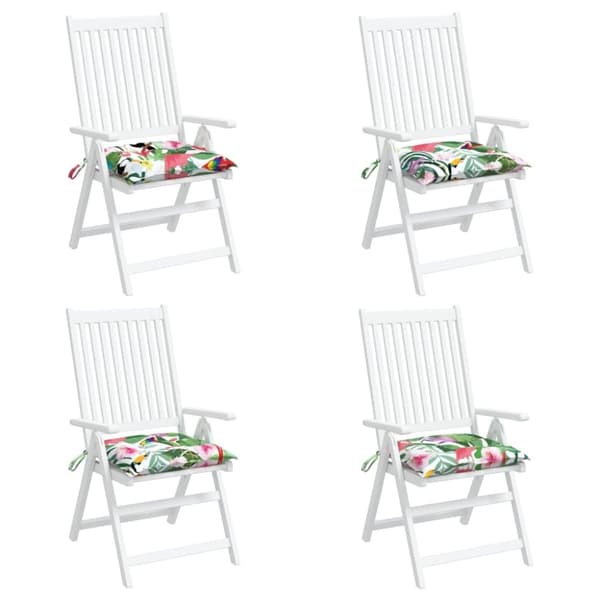 vidaXL stolehynder 4 stk. 50x50x7 cm oxfordstof flerfarvet