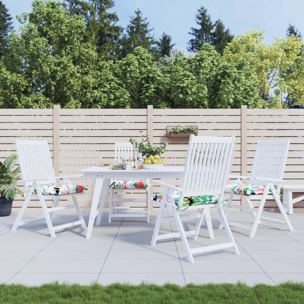 vidaXL stolehynder 4 stk. 50x50x7 cm oxfordstof flerfarvet