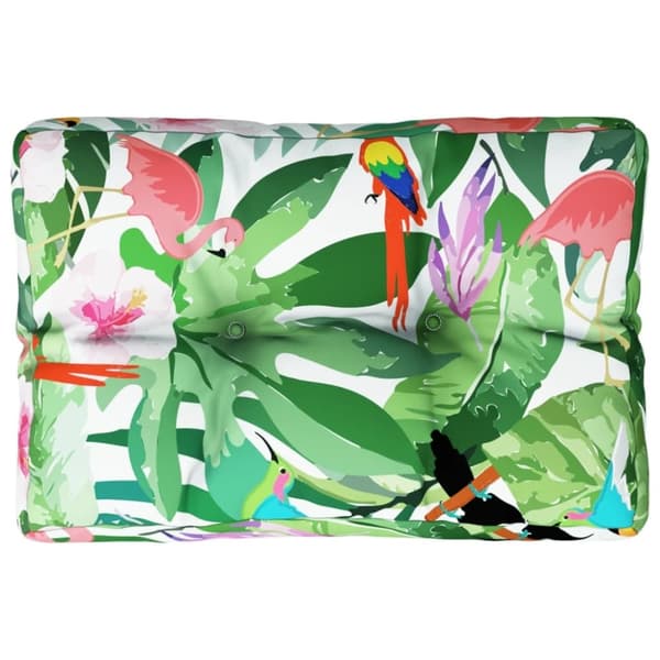 vidaXL pallehynde 50x40x12 cm stof flerfarvet