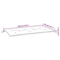 Miniatyrbillede 7 af 7: vidaXL hynde til havebænk 100x50x7 cm oxfordstof ternet sort