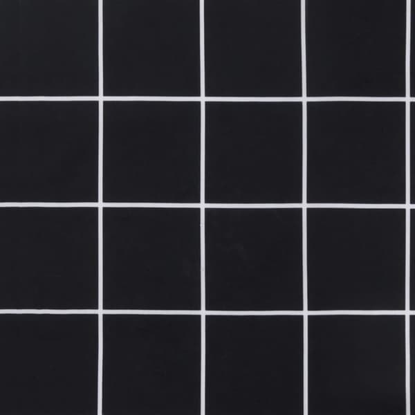 vidaXL Bänkdyna för trädgården svartrutig 100x50x7 cm oxfordtyg