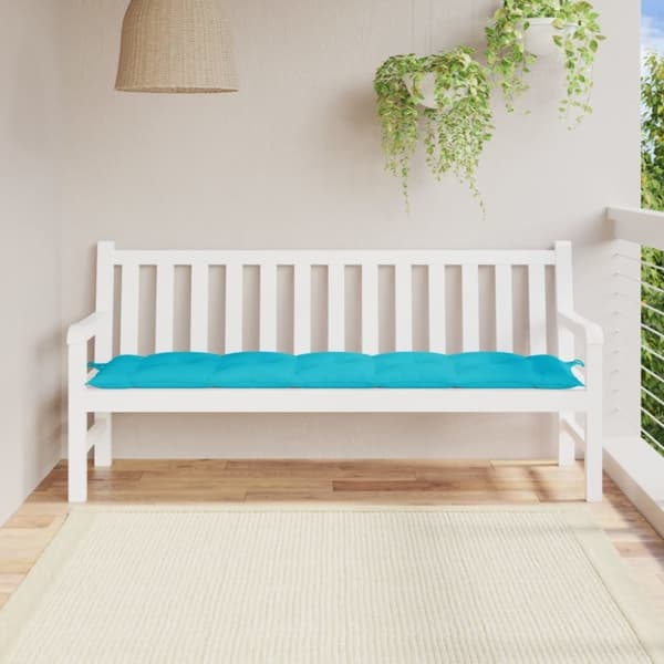 vidaXL hynde til havebænk 180x50x7 cm stof turkis