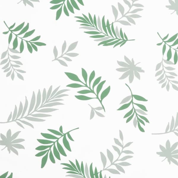 vidaXL Bänkdyna för trädgården bladmönster 180x50x7 cm oxfordtyg