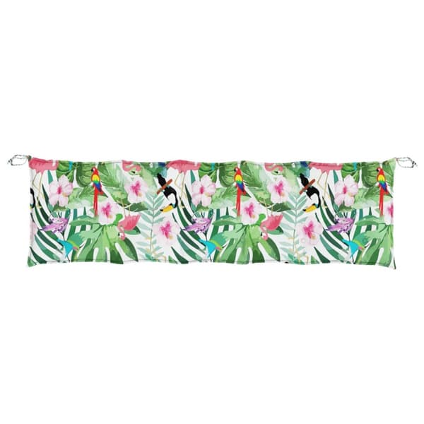 vidaXL Bänkdyna för trädgården flerfärgad 180x50x7 cm oxfordtyg