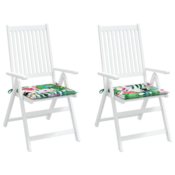 vidaXL hynder til havestol 2 stk. 50x50x3 cm stof flerfarvet
