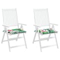 Miniatyrbillede 5 af 10: vidaXL hynder til havestol 2 stk. 40x40x3 cm stof flerfarvet