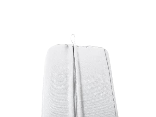 Sett med 8 Seteputeovertrekk Hvitt Stoff til Hagestoler Putetrekk 47 x 47 x 10 cm