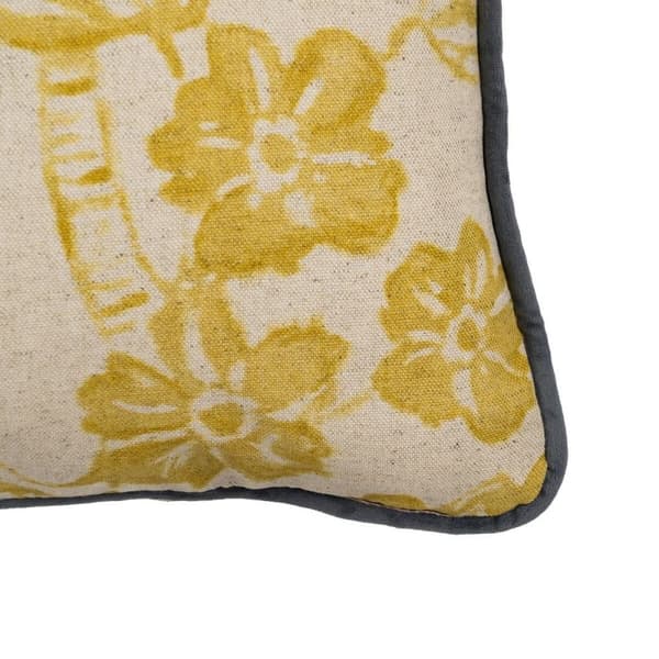 Pude Beige Okker Cvetlice 45 x 30 cm