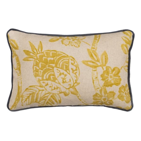 Pude Beige Okker Cvetlice 45 x 30 cm