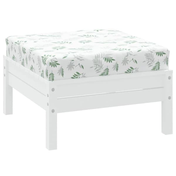 vidaXL pallehynde 60x60x8 cm oxfordstof bladmønster