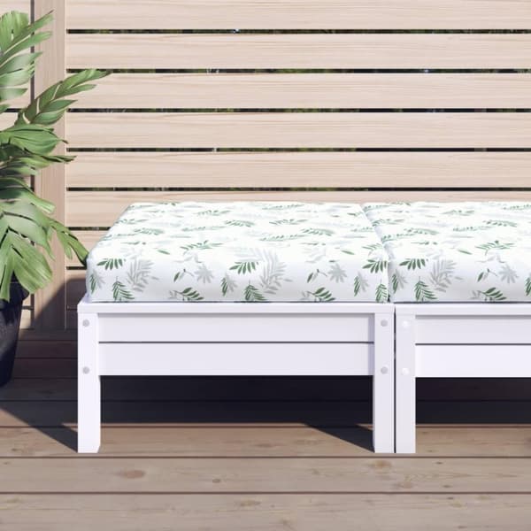vidaXL pallehynde 60x60x8 cm oxfordstof bladmønster
