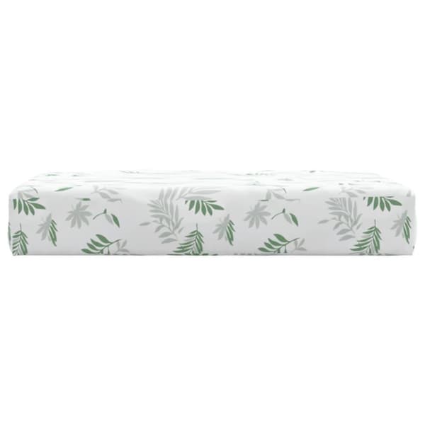 vidaXL Palldyna bladmönster 60x60x8 cm oxfordtyg