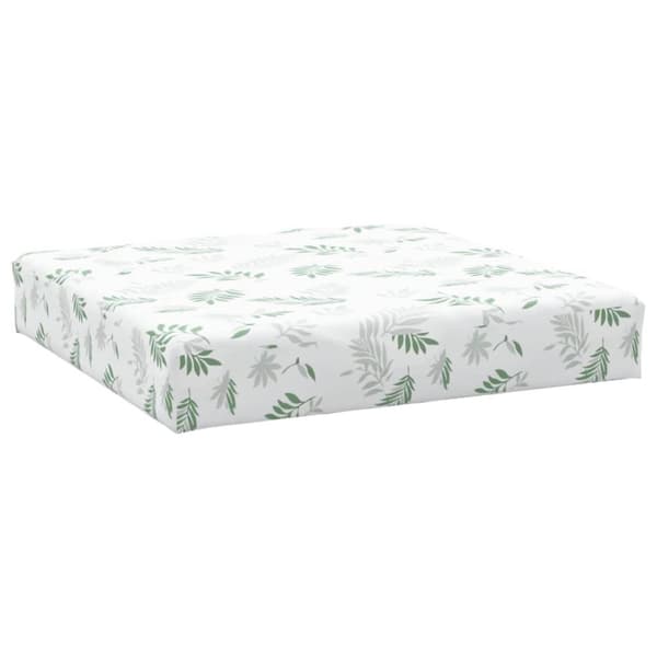 vidaXL Palldyna bladmönster 60x60x8 cm oxfordtyg